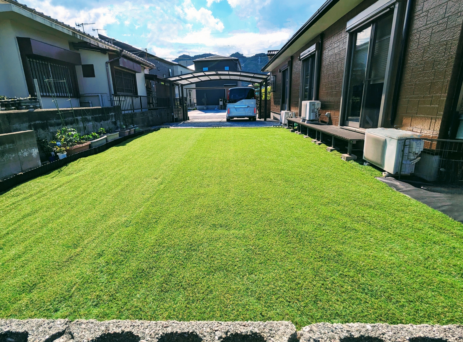 人工芝・ウッドデッキ工事